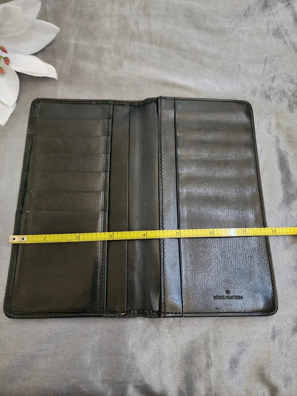 Louis Vuitton Black Epi Leather Card Holder/long Wallet